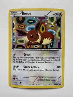 Eevee BW94 Promo Holo Black and White Promos Damaged Pokemon TCG - Image 1