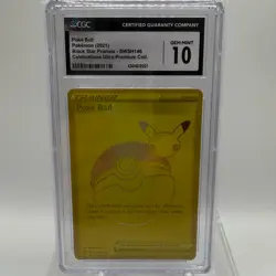 2021 Pokemon Poke Ball Celebrations UPC Black Star Promo SWSH146 CGC 10 - Image 1