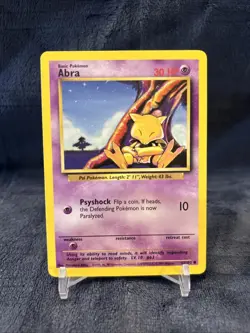 Pokemon TCG Abra Base Set - Image 1