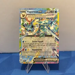Vaporeon EX Prismatic Evolutions Double Rare Holo 023/131 Pokemon TCG - Image 1
