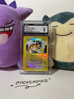 Pokemon RAICHU 25/165 Reverse Holo (2002 Expedition) CGC 8 NM-MT - Image 1