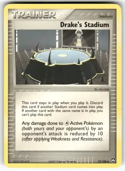 Drake's Stadium Power Keepers Uncommon Pokemon Moderately played - Image 1