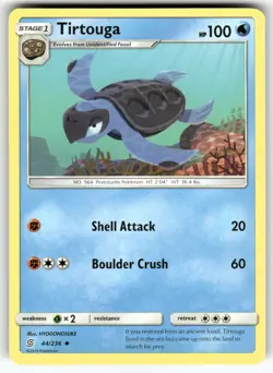 Tirtouga SM - Unified Minds Uncommon Pokemon Near Mint or Better - Image 1