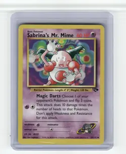 Sabrina's Mr. Mime Gym Challenge Uncommon Pokemon Near Mint or Better - Image 1
