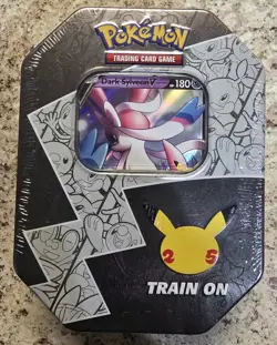 Pokemon TCG 25th Anniversary Celebrations Tin Dark Sylveon V Factory Sealed New - Image 1