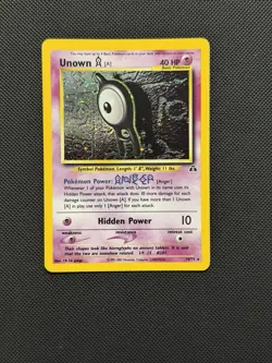Unown [A] ⭐ 14/75 Holo Rare Neo Discovery 2001 Pokemon NM - Image 1