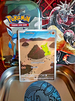Pokemon TCG Larvitar 203/197 SV03: Obsidian Flames Full Art Holo - Image 1