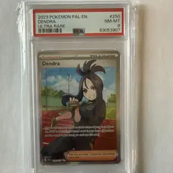 2023 Pokemon PAL EN Dendra Ultra Rare #250 PSA 8 - Image 1