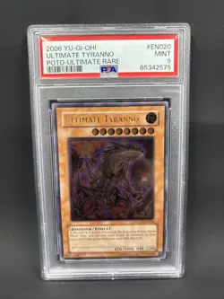2006 YU-GI-OH! POTD-POWER OF THE DUELIST 1ST ED #EN020 ULTIMATE TYRANNO PSA 9 - Image 1