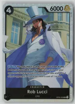 Rob Lucci (093) OP05-093 One Piece Awakening of the New Era Super Rare Near Mint - Image 1