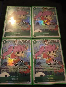 One Piece TCG Perona OP12-034 Super Rare Legacy of the Master Playset - Image 1