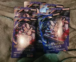 x7 One Piece OP-14 Sleeved Booster Packs Lot | Official Bandai | Factory Sealed - Image 1