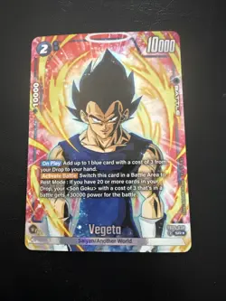 Vegeta FB05-038 Alternate Art New Adventure Dragon Ball Super TCG Card - Image 1