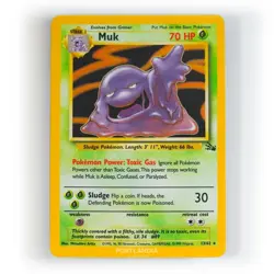 Pokemon - Muk Holo - 13/62 - Fossil - Rare Card - LP - Image 1