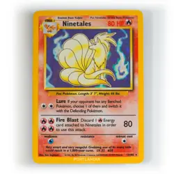 Pokemon - Ninetales Holo - 12/102 - Base Set - Rare Card - LP - Image 1
