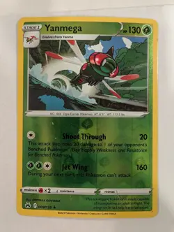 Yanmega 009/159 - Crown Zenith Reverse Pokemon Holo Foil Nice! - Image 1