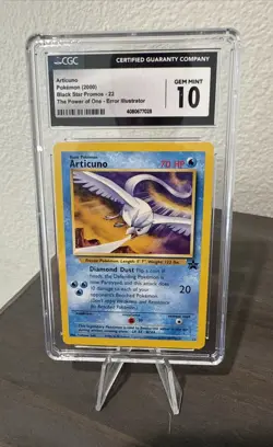 Pokemon Aoki Error Articuno Card Black Star Promo 22 CGC Gem Mint 10 - Image 2