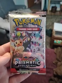 Pokemon Cards Prismatic Evolutions Pack Still Sealed Bought From Temu - Image 1