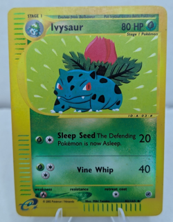 Pokemon TCG Ivysaur Expedition Base Set Reverse Holo Uncommon Card 82/165 MP - Image 1