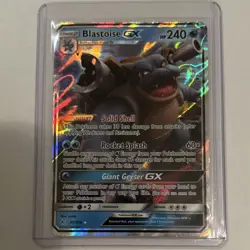 Pokemon Blastoise GX Ultra Rare Full Art SM-Unbroken Bonds 35/214 Holo Card - Image 1
