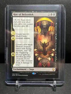 Rite of Belzenlok MTG Magic 2018 Dominaria - NM - Image 1