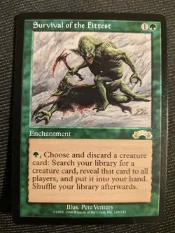 1x Survival of the Fittest NM - Exodus Magic MTG Reserved List x1 - Image 1