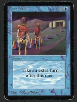 ***Alpha Time Walk (Light Indents & Edge Wear)*** MTG Alpha Magic Kid Icarus - Image 1