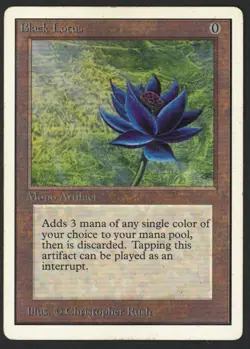***Unlimited Black Lotus (Heavy Indent)*** MTG Unlimited Magic Kid Icarus - Image 1