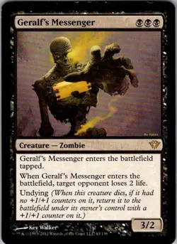 Magic The Gathering Geralf's Messenger DKA 63 LP - Image 1