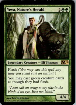 Magic The Gathering Yeva, Nature's Herald M13 197 LP - Image 1