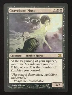 1x MTG Graveborn Muse - 10th Edition (10E) #145 - Magic the Gathering - Image 1