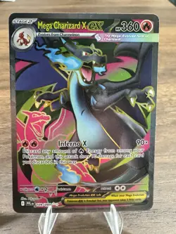 MEGA CHARIZARD X EX 2025 POKEMON PHANTASMAL FLAMES PFL EN #109/094 ULTRA RARE - Image 2