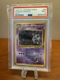1999 Pokemon Japanese Gym 2 Sabrina's Gengar Holo #94 - PSA 9 - Image 3