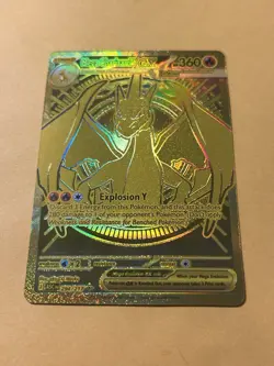 GOLD Mega Charizard Y EX 294/217 Ascended Heroes Mega Hyper Rare Pokemon TCG - Image 2