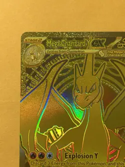 GOLD Mega Charizard Y EX 294/217 Ascended Heroes Mega Hyper Rare Pokemon TCG - Image 3