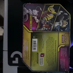 Pokemon TCG: Mewtwo & Mew GX Tag Team Tin (New Sealed With Dents And Dings) - Image 2