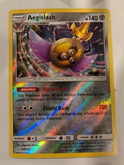 Aegislash 109/181 SM-Team Up Pokemon Reverse Holo Foil Nice! - Image 1