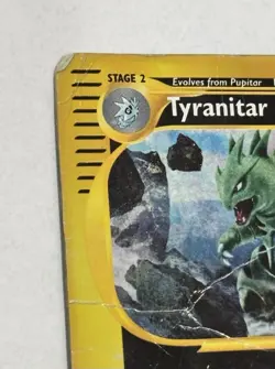 Pokemon TCG Tyranitar 66/165 | Expedition Non-Holo Rare | Heavily Damaged - Image 3