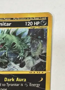 Pokemon TCG Tyranitar 66/165 | Expedition Non-Holo Rare | Heavily Damaged - Image 4