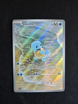 Pokemon 170/165 Squirtle Illustration Rare Scarlet & Violet 151 English - Image 1