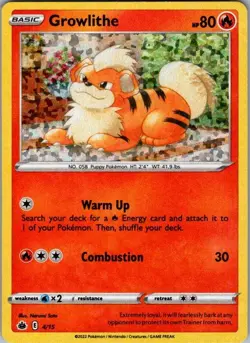 Pokemon Growlithe - 4/15 MCD22 004/015 NM - Image 1