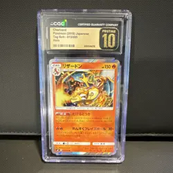 Pokemon Charizard CGC Pristine 10 Sm9: Tag Bolt 013/095 Holo Japanese 2018 Rare - Image 1