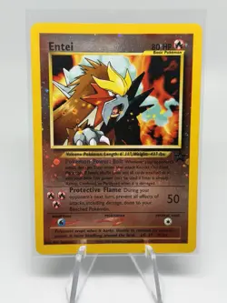 Entei 34/53 WOTC Promo Reverse Holo 2001 Pokemon NM - Image 1