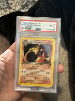 Pokemon Dark Charizard TCG 21/82 Non-Holo Rare 1st Edition PSA 8 - Image 3