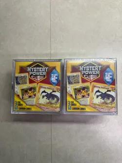 2 Mystery Power Cubes With 2 Blister Packs 1 Pikachu Darkness Ablaze All Sealed - Image 1