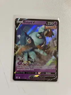 Golurk V 070/203 Holo Ultra Rare Evolving Skies Pokemon TCG NM - Image 1