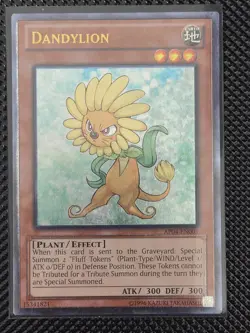 Yu-Gi-Oh! x1 Dandylion AP04-EN001 NM Ultimate Rare - Image 1