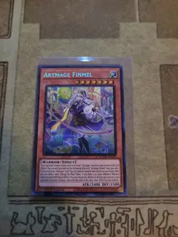 YUGIOH ARTMAGE FINMEL DUAD-EN009 SECRET 1ST ED NM - Image 1