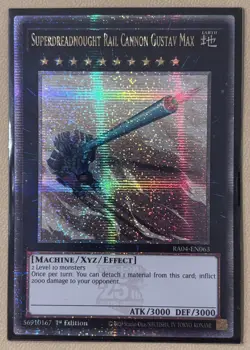 Superdreadnought Rail Cannon Gustav Max RA04-EN063 Quarter Century Secret Rare - Image 1