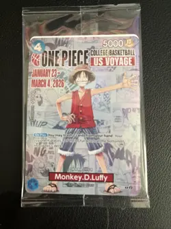 One Piece College Basketball US Voyage Monkey.D.Luffy Card - Image 1
